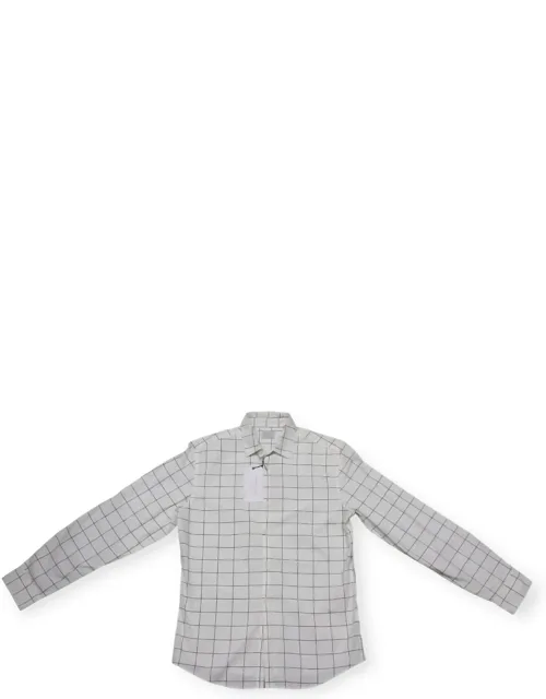 Wogrid Shirt Long Sleeve In Checkered, Collar, Button Down, Regular Fit