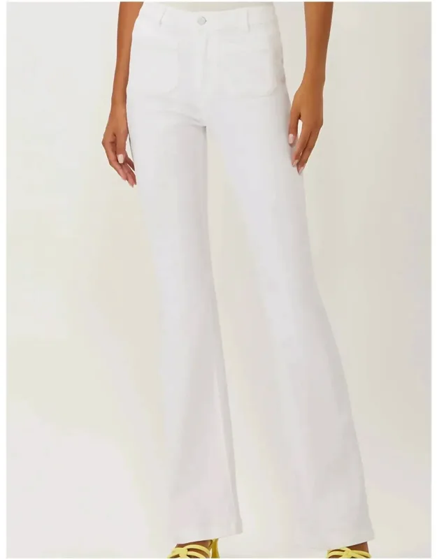 Figueroa Flare Jeans With Patch Pockets