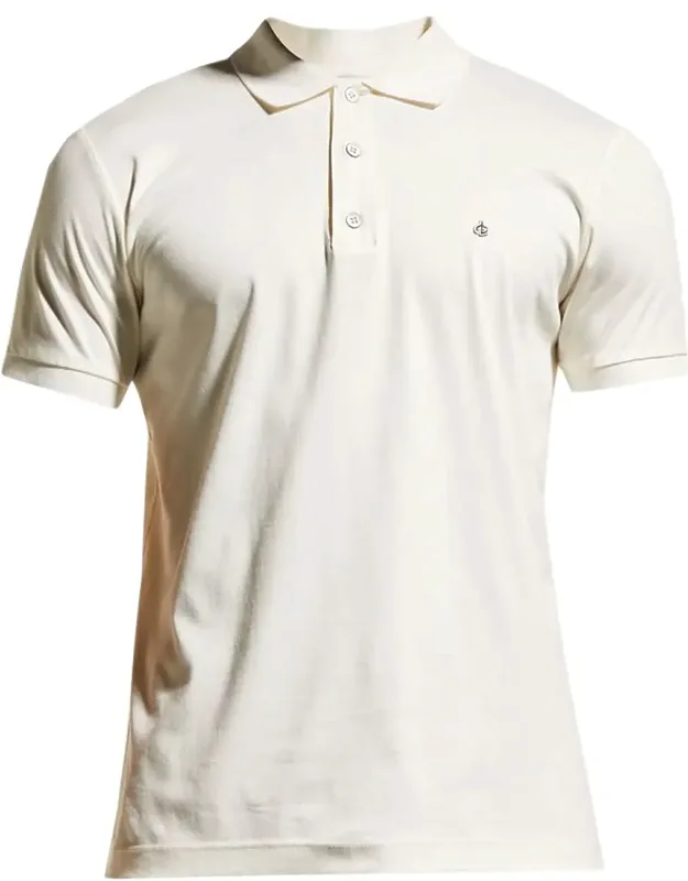 Interlock Short Sleeve Cotton Knit Polo Shirt