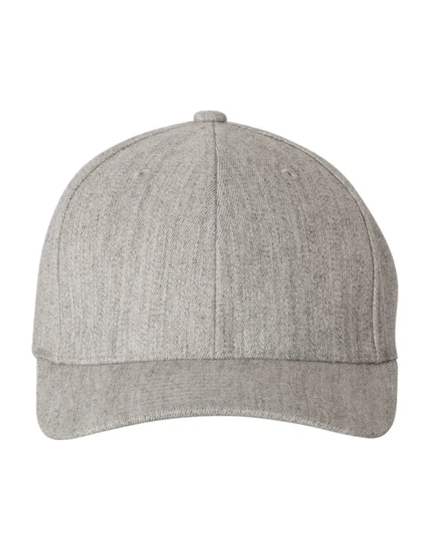 Wool-blend Cap With Structured Six-panel Design And Permacurv Visor