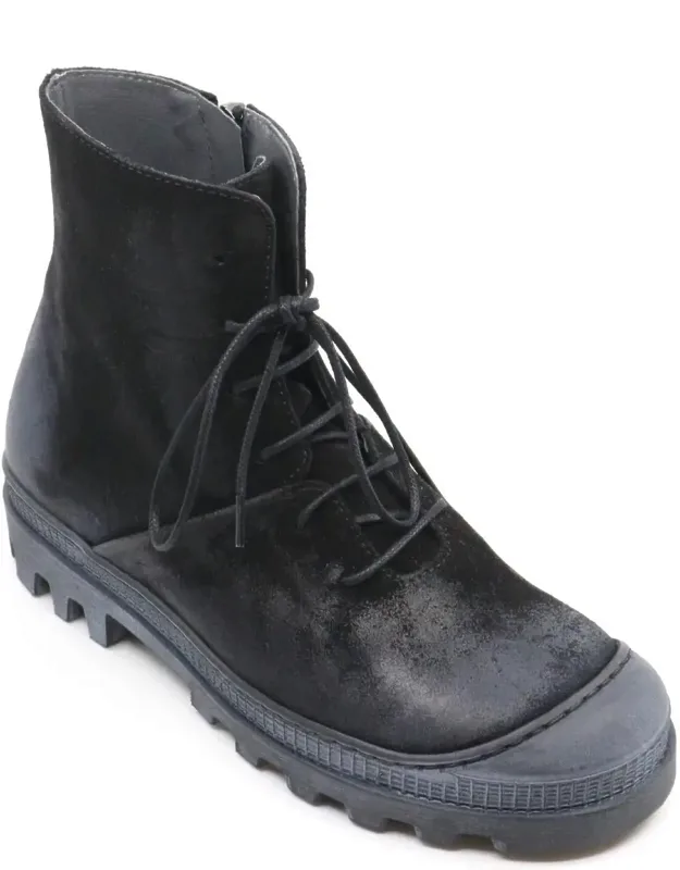 Lace-up Suede Boots