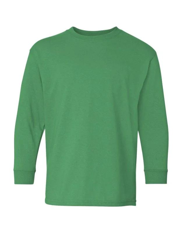 Gildan Heavy Cotton Long Sleeve T-shirt, Midweight Fabric, Classic Fit