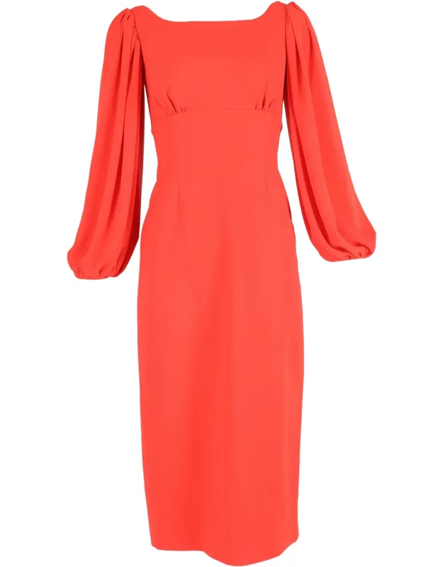 Midi Bishop Sleeve Dress