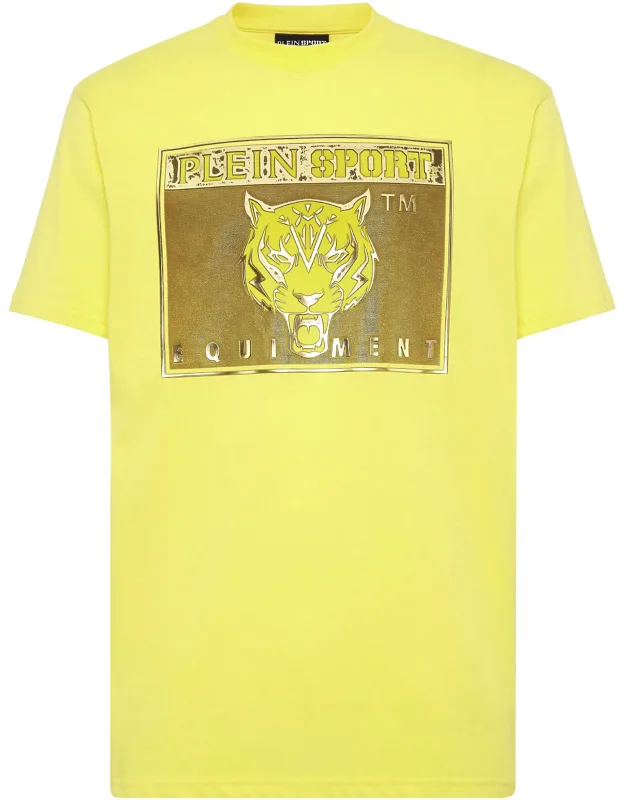 T-shirt Round Neck Ss Statement With Maximum Comfort And Laminated Print Designs