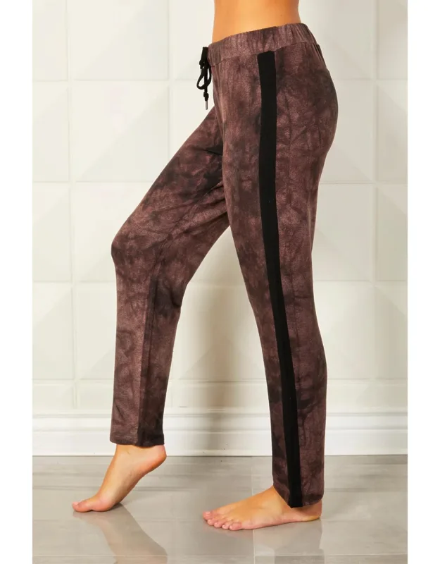 Tie Dye Track Jogger With Elastic Waistband And Drawstring