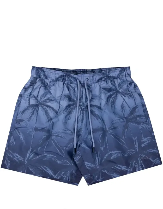 Zen Ombre Palm Tree Print Swim Shorts