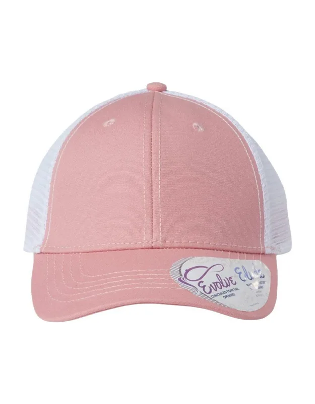 Infinity Her Modern Trucker Cap With Concealed Ponytail Opening And Moisture-management Sweatband