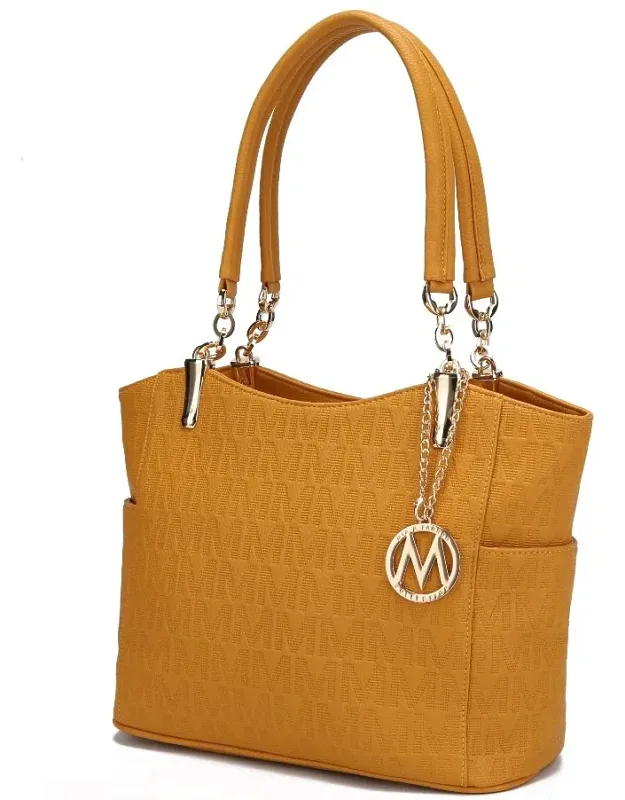 Malika M Signature Satchel Handbag