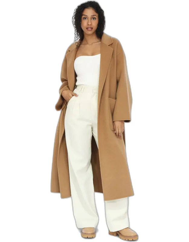 Split Hem Overcoat