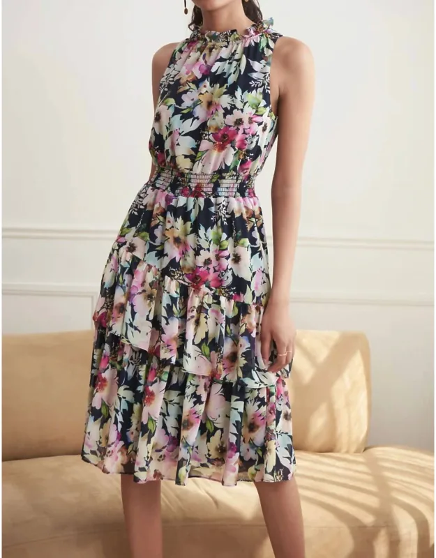 Floral Halter Dress