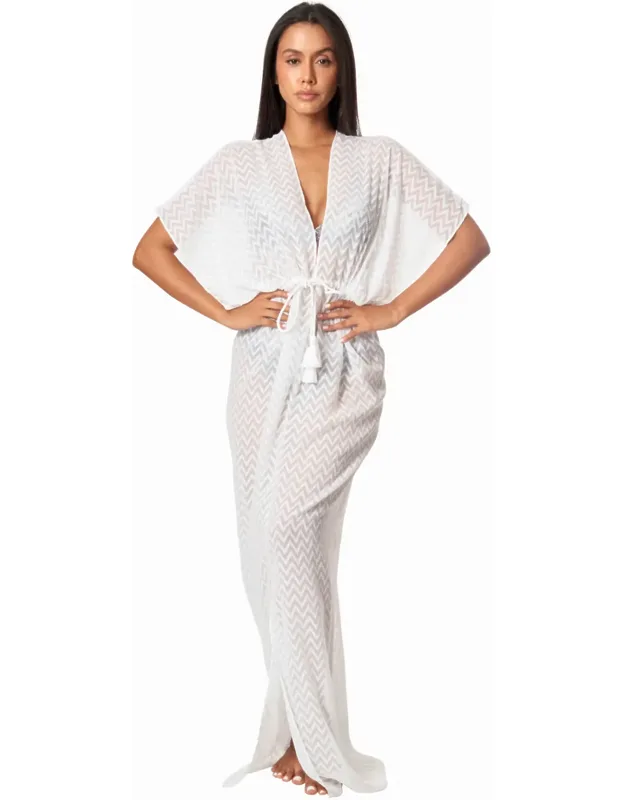 Chrystal Chevron Cover Up Maxi Dress