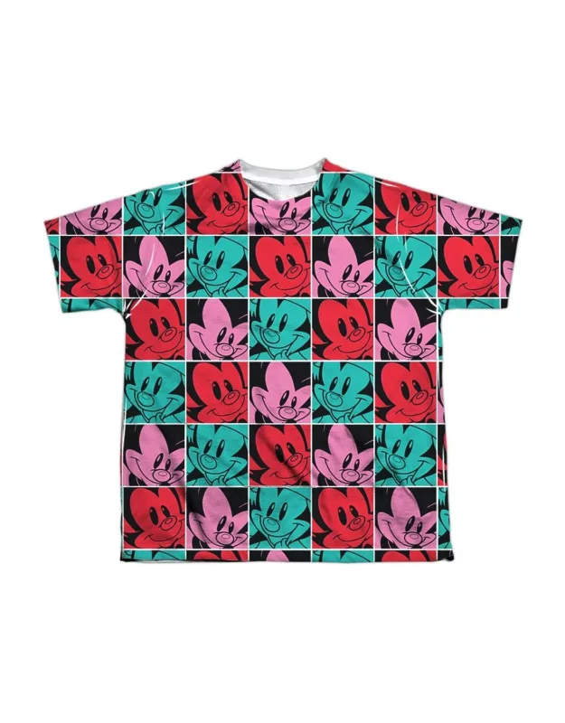 Animaniacs Squares Short Sleeve Poly Crew Tee Stylish Great For Easy, Everyday Wear