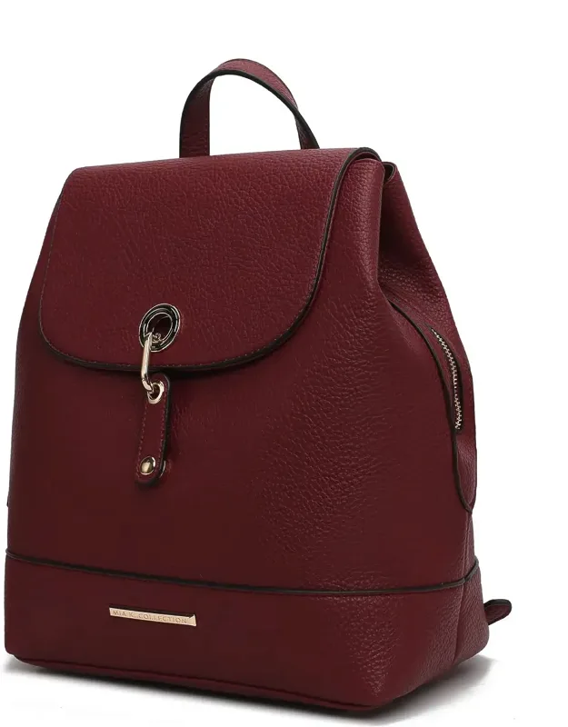 Laura Vegan Leather Fashion Travel Backpack Purse