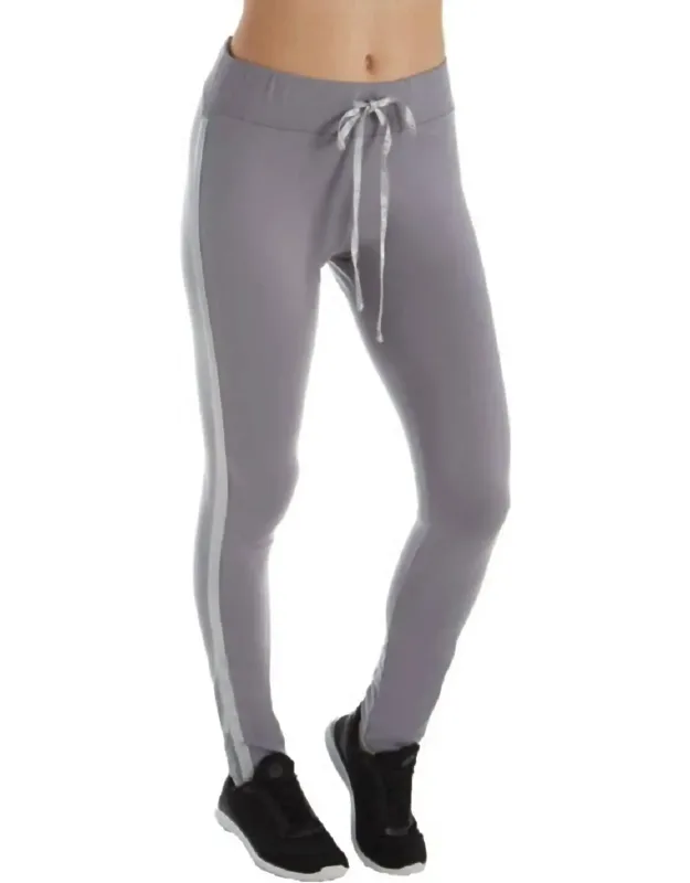 Tatum French Terry Leggings With Rib Waistband