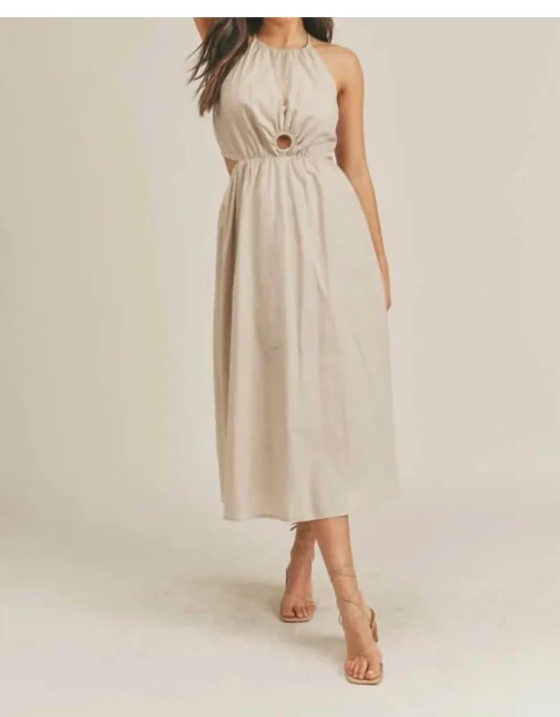 Cut Out Midi Dress