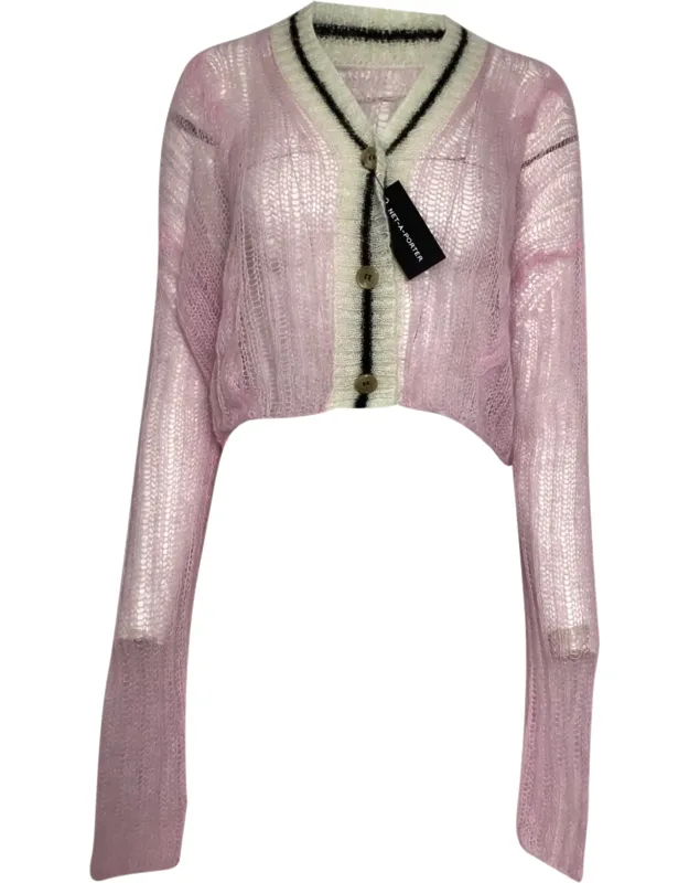 Contrasting Trim Cardigan