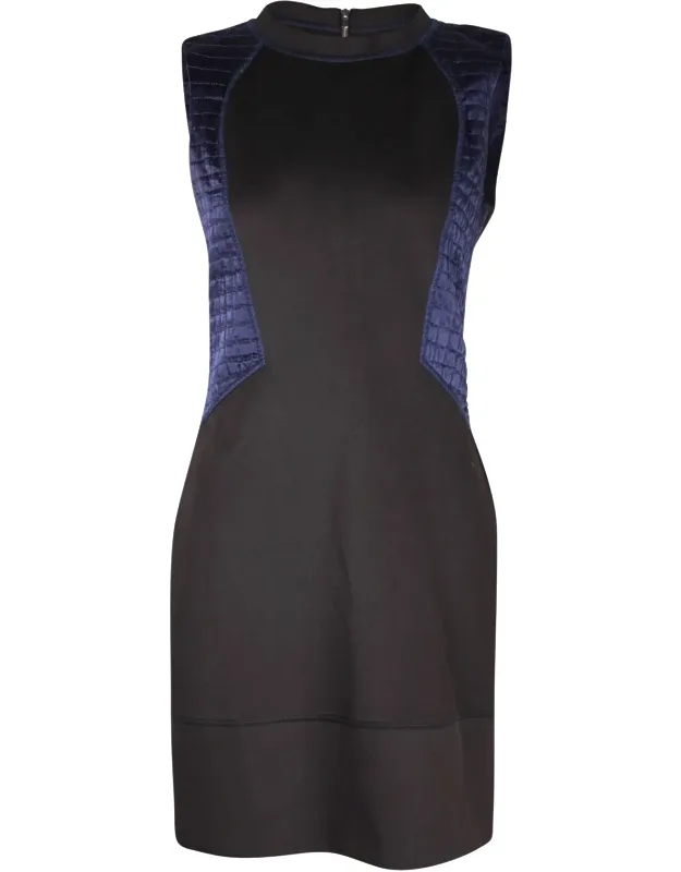 Colorblock Pattern Mini Dress