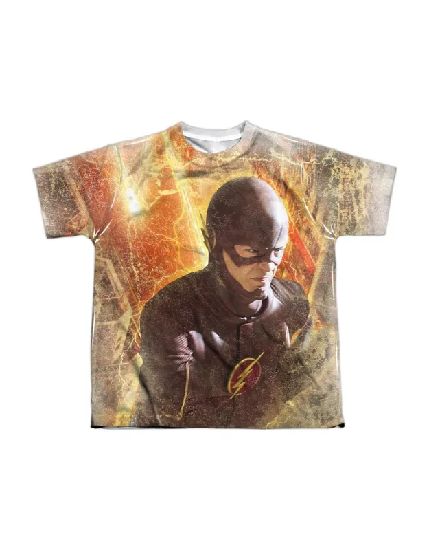 Flash Town Short Sleeve Poly Crew Tee