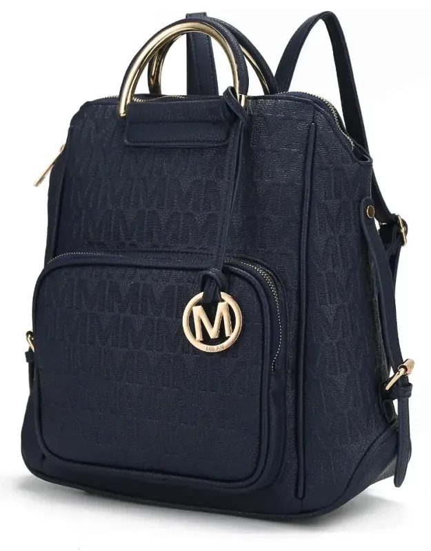 Torra Milan Signature Trendy Backpack With Spacious Compartment And Adjustable Shoulder Strap