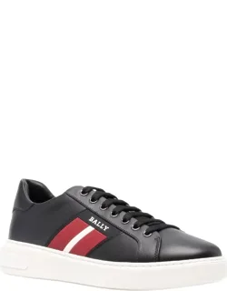 Mylton Calf Embossed Leather Sneakers