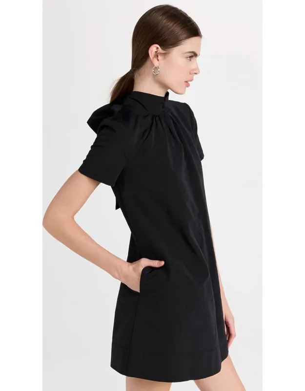Ilana Mock Neck Short Sleeve Mini Dress