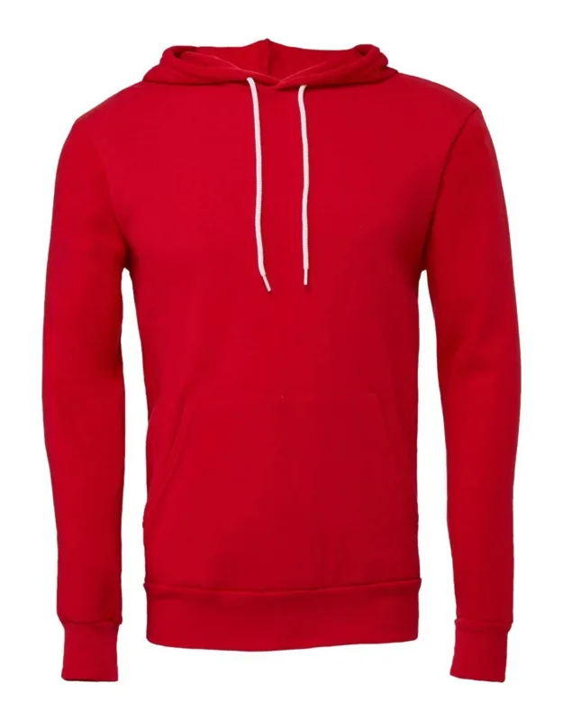 Sponge Fleece Hoodie With Pouch Pocket And Ribbed Cuffs
