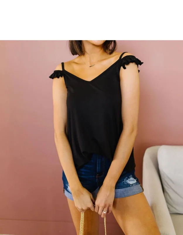 On Fire Cold Shoulder Top
