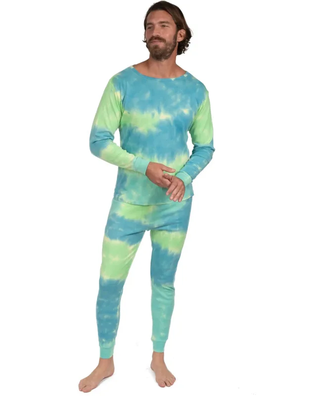 _pajamas Tie Dye Cotton With Ribbed Cuffs And Tagless Labels_