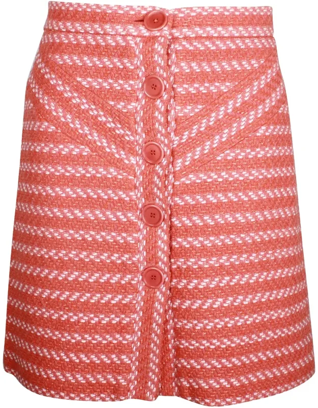 Button-front A-line Skirt