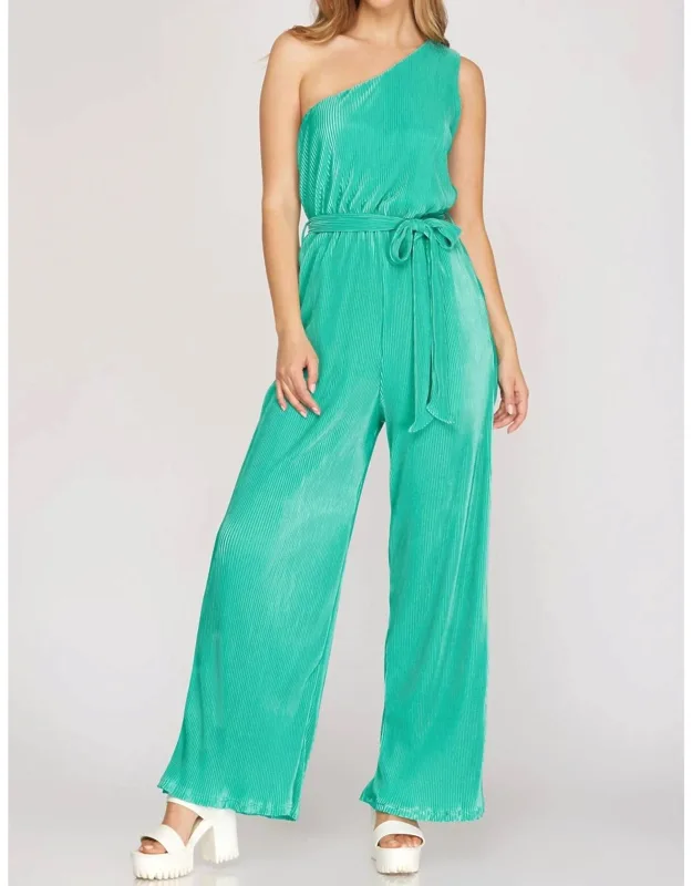 One Shoulder Jumpsuit