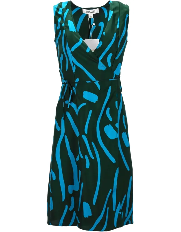 Wrap Dress In Silk, Elegant Timeless Silhouette