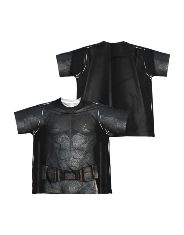 Justice League Movie Batman Uniform Short Sleeve Poly Crew Tee - Stylish For Everyday Wear