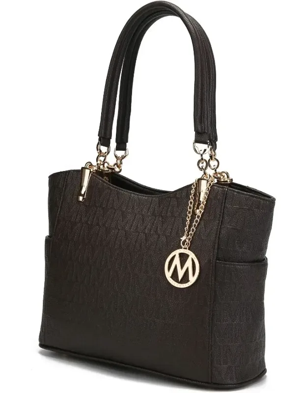 Malika M Signature Satchel Handbag