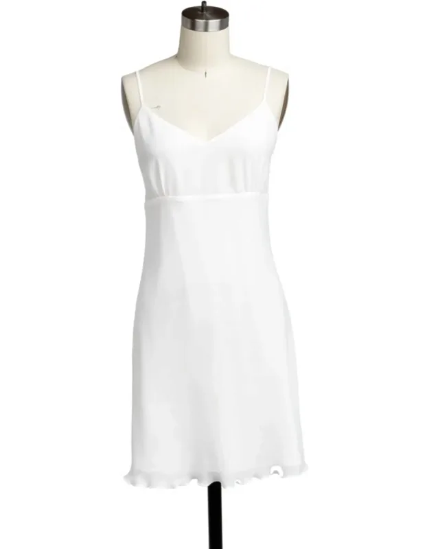 Ruffle Hem Mini Dress
