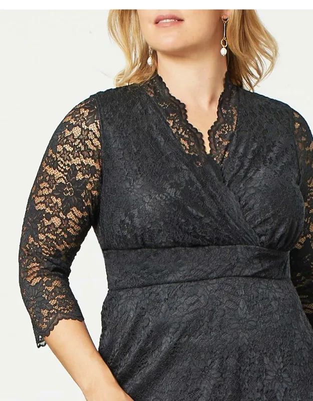 Scalloped Boudoir Lace Dress