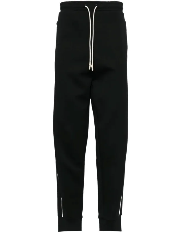 Hugo Boss Hadiko 1 Thick Cotton Track Pants With Drawstring Closure And Cuff Bottoms