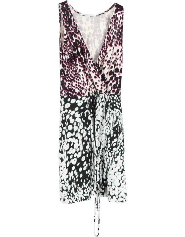 Drawstring Front Mini Dress