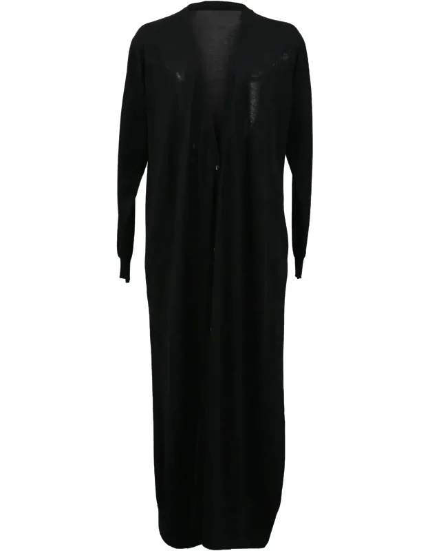 V-neck Long Cardigan