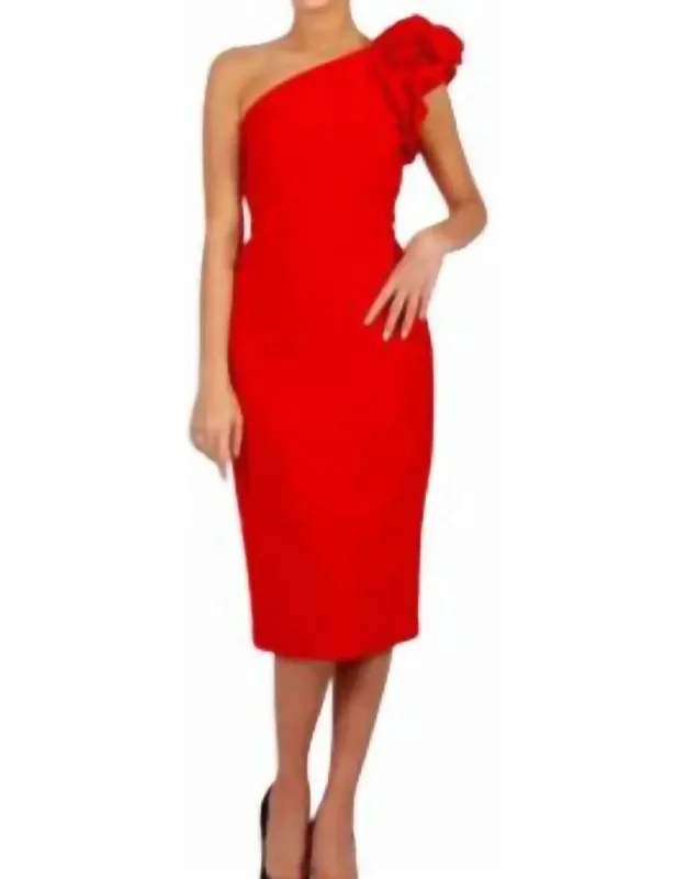 One Shoulder Cocktail Dress
