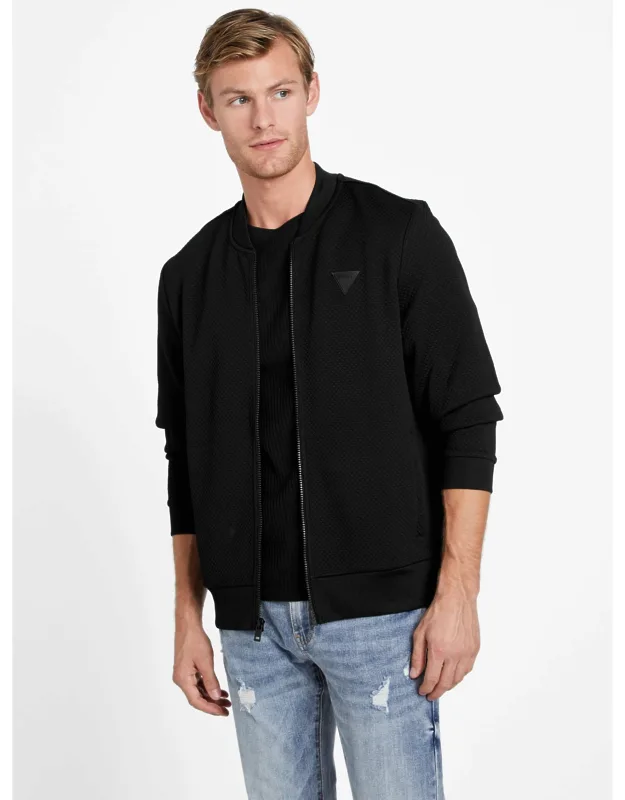 Astro Quilted Flight Jacket, Stand Collar, Dual Side Pockets