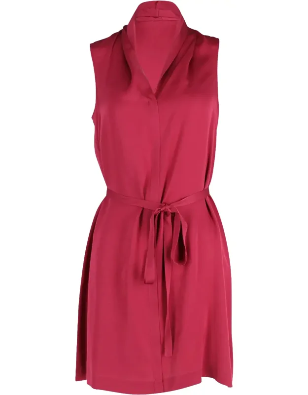 Belted Sleeveless Dress