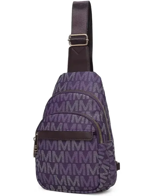Helaena Logo Printed Vegan Leather Sling Bag