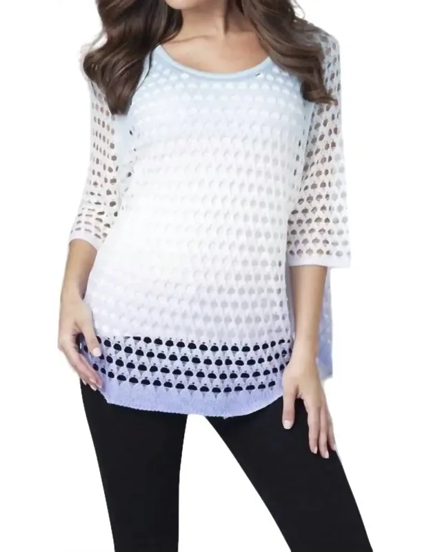 Open Stitch Tunic Top