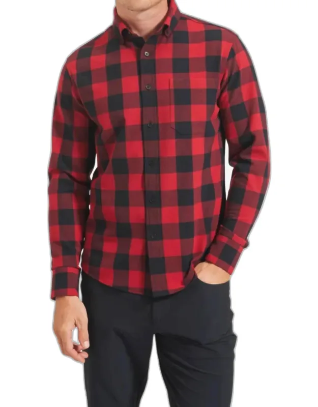 City Flannel Shirt - Lightweight & Moisture Wicking
