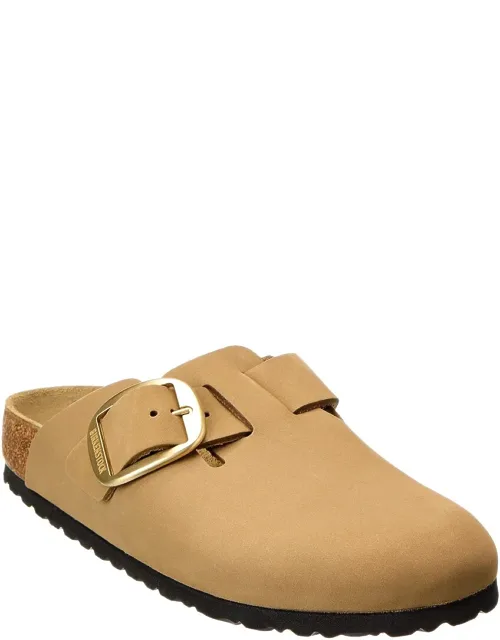Boston Big Buckle Narrow Leather Clog