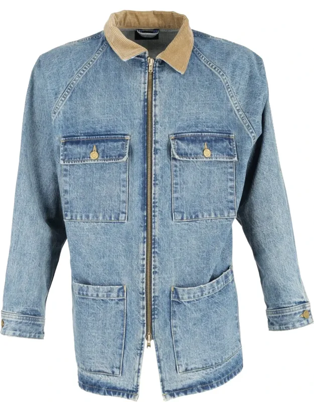 Vintage Selvedge Denim Long Trucker Jacket