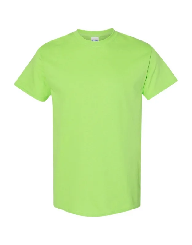 Gildan Heavy Cotton Short-sleeved T-shirt, Crew Neck, Ribbed