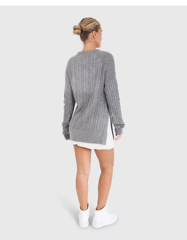 At Last Cable Knit Jumper