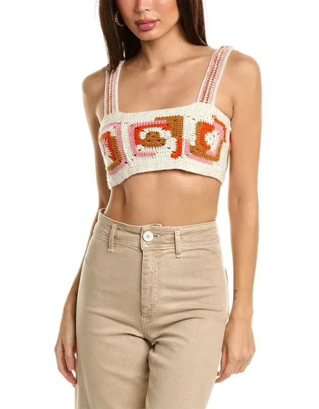 Hayden Crochet Wool-blend Top