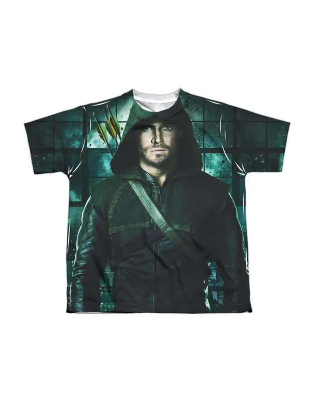 Arrow Two Sides Short Sleeve Poly Crew Tee - Stylish For Everyday Wear
